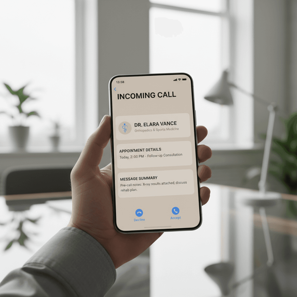 Voxera Mobile App mit Anrufbenachrichtigungen und Kundenanfragen