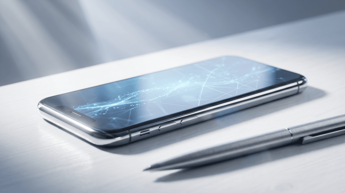 Smartphone-Detailaufnahme mit organisierter Anrufverwaltung und Callback-System